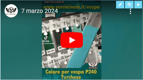 Vernice Vespa turchese 240